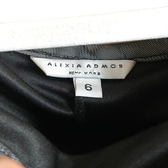 Alexia Admor Size 6 Black Gray A-line Midi Length Tulle Layered Skirt - Picture 2 of 7